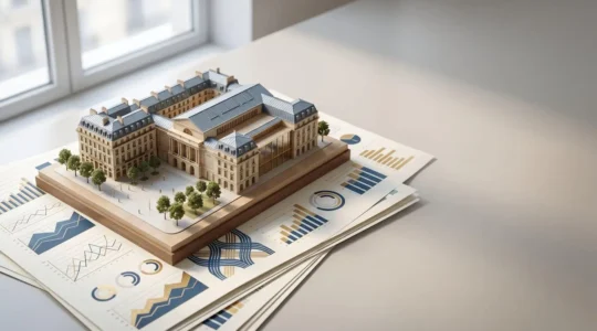 Représentation symbolique du financement des projets communaux par les marchés financiers
