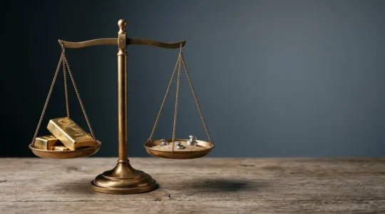 Composition éditoriale représentant l'investissement dans les matières premières comme protection contre l'inflation